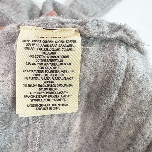 Sleeping On Snow Sweater Womens Small Gray Turtle Neck wool alpaca cabin cozy - Picture 4 of 12